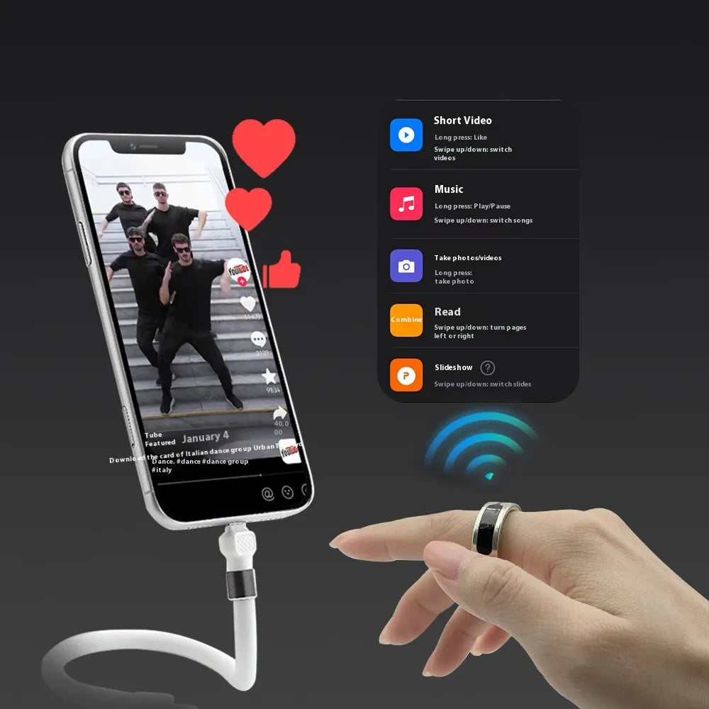 Waterproof Bluetooth Health Ring