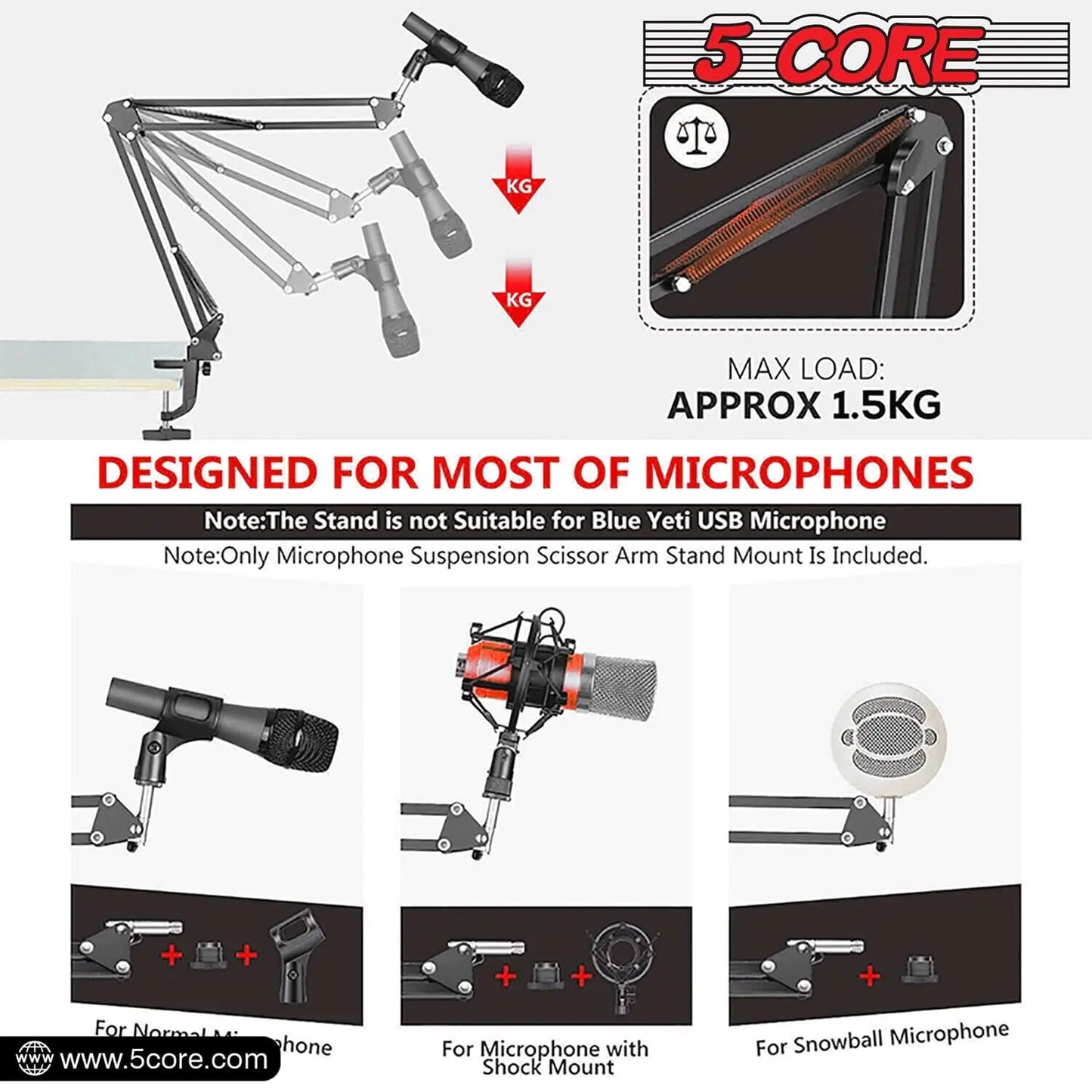 Microphone Boom Arm Stand