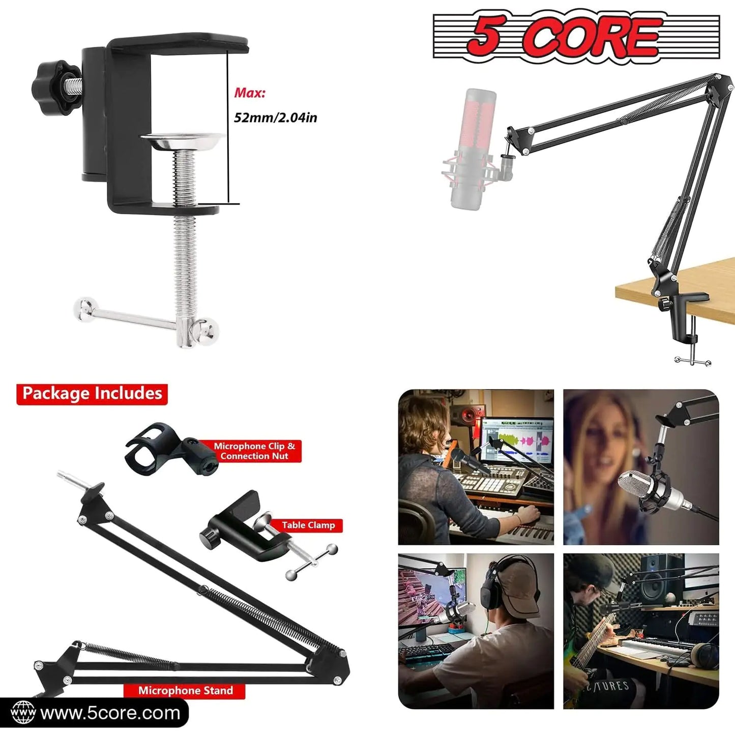 Microphone Boom Arm Stand