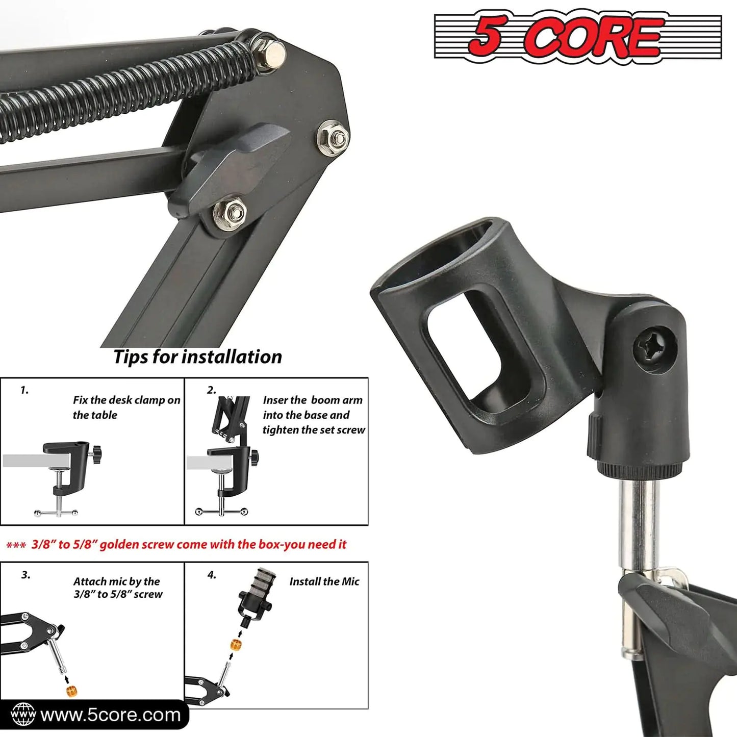 Microphone Boom Arm Stand